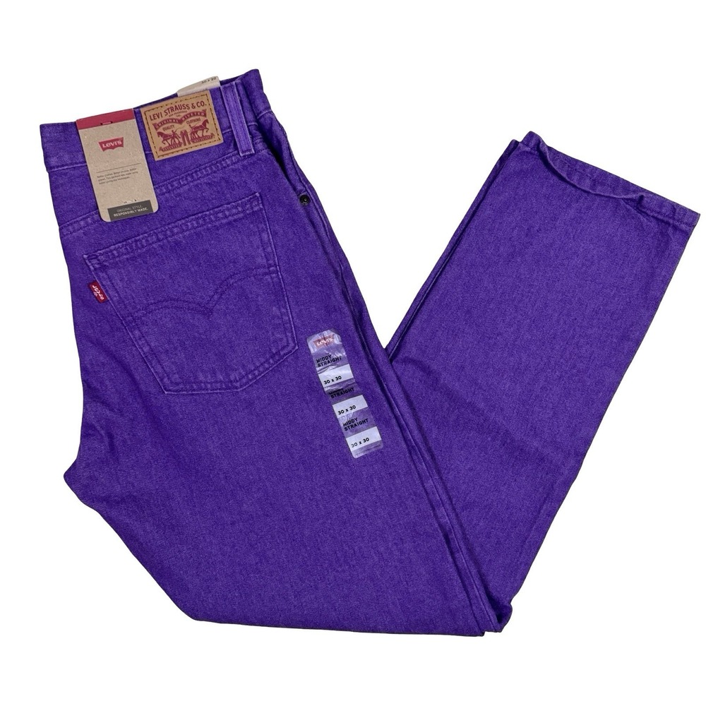Levi's Purple Middy Straight Jeans Women's Size 30x30 Denim Pants